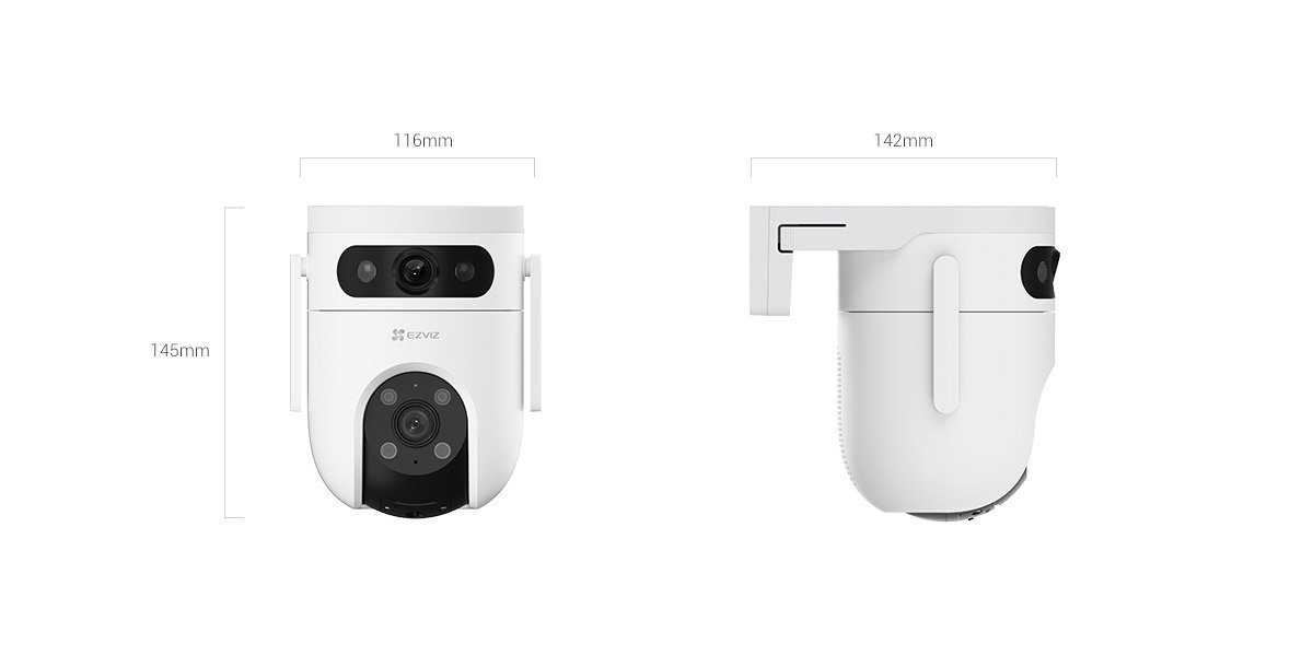 EZVIZ H9c Dual 3K Dôme Caméra de sécurité IP Extérieure 2880 x 1620 pixels Plafond/Mur/Poteau – Image 4