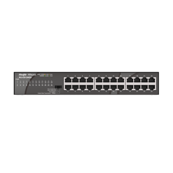 RG-ES124GD, 24-port 10/100/1000Mbps Unmanaged Switch
