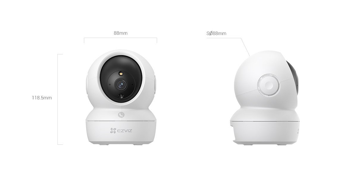 Camera Surveillance WIFI Sans Fil EZVIZ H6c Pro 2K – Sécurité Intelligente à 360° – Image 2
