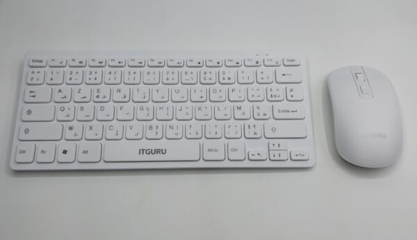 MINI Clavier et Souris Sans Fil  pour pc bureau et portable