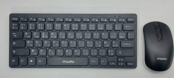 MINI Clavier et Souris Sans Fil  pour pc bureau et portable